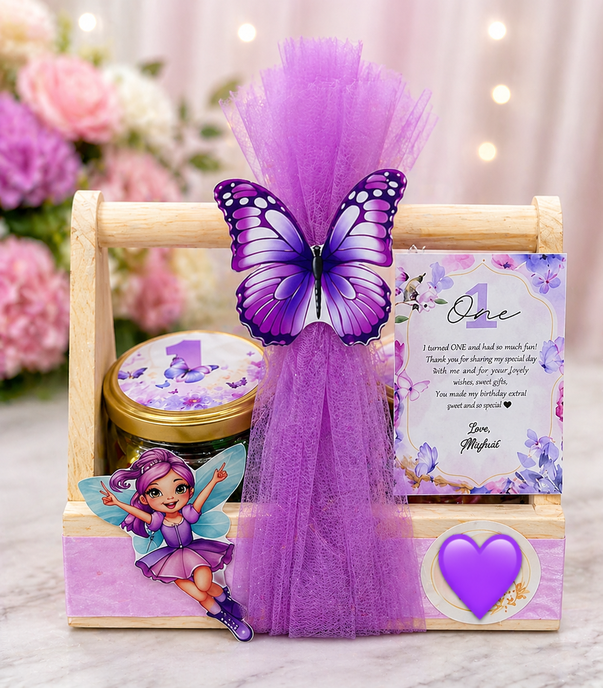 Butterfly Fairy 1st Birthday Gift Hamper