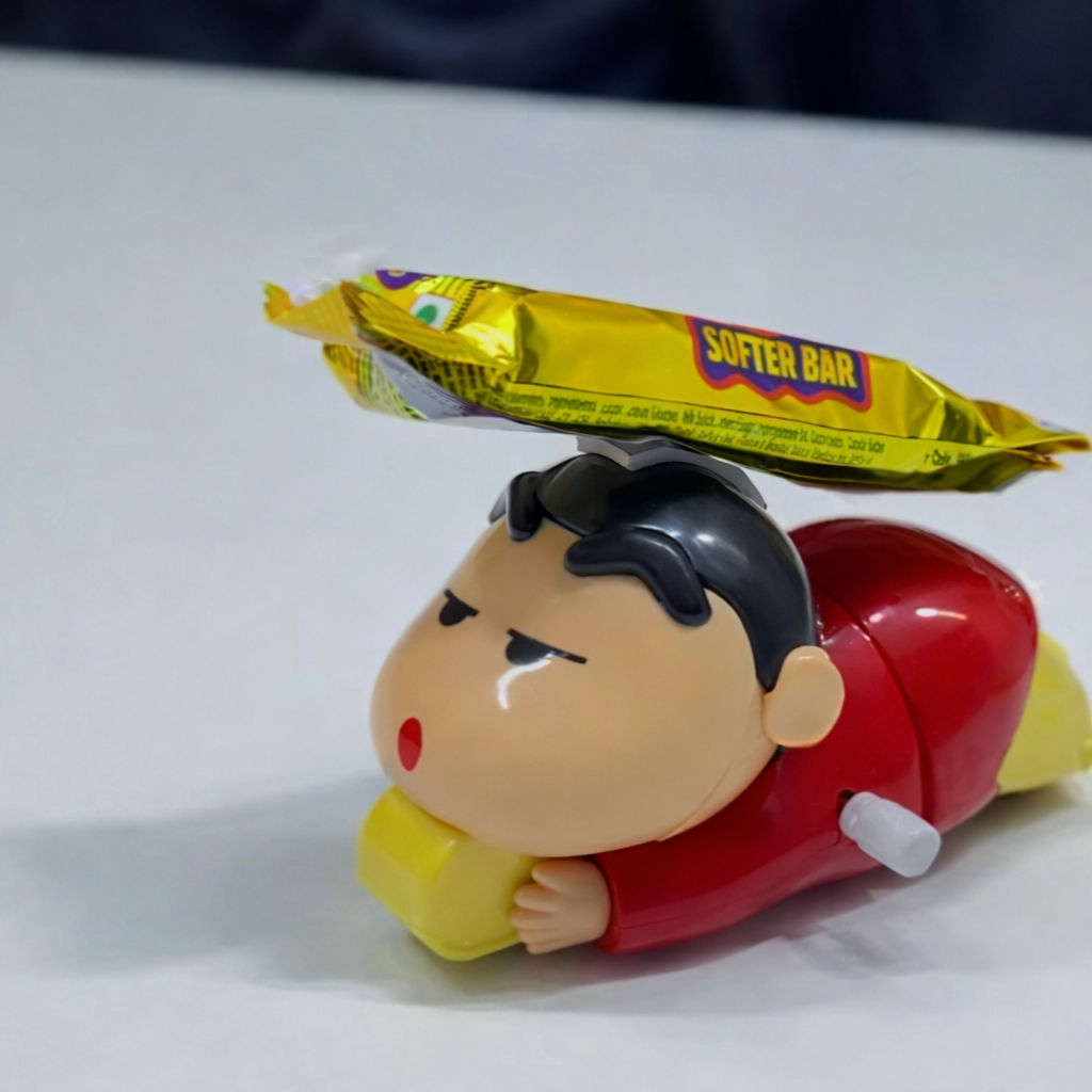 Shinchan Crawling Toy with Candy Holder – Cute Wind-Up Gift