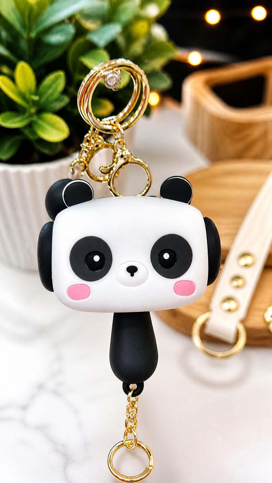 Cute Character Keychain – Panda, Kuromi & Hello Kitty