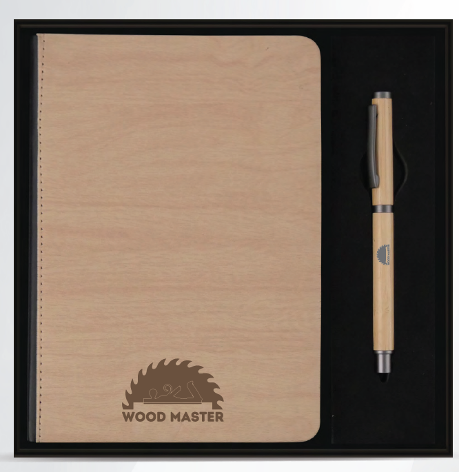 2 in 1 Corporate Gift Set – Wooden Pen & Diary