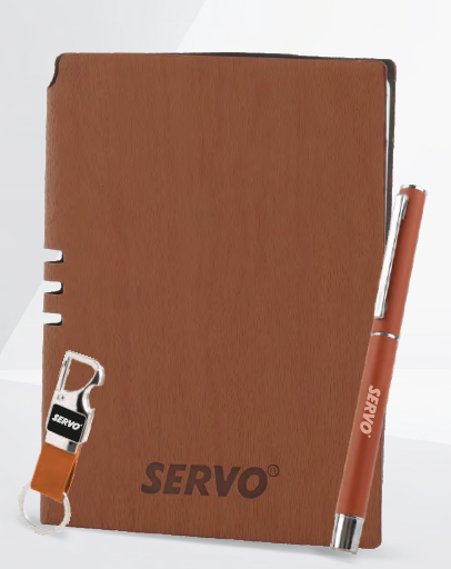 3 in 1 Wooden Corporate Gift Set – Keychain, Pen & Diary